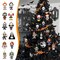 Q-Version Halloween Tree Decoration - 12 Pcs Acrylic Pendant, Large Scary Movie Characters, Funny Cartoon Ornament